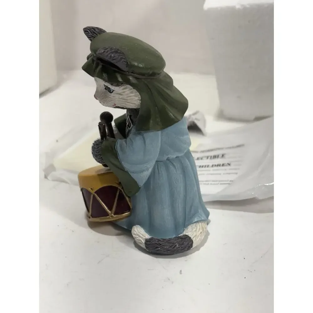 Hawthorne Village PURR-fect Christmas Pageant Little Drummer Kitten Cat Figurine